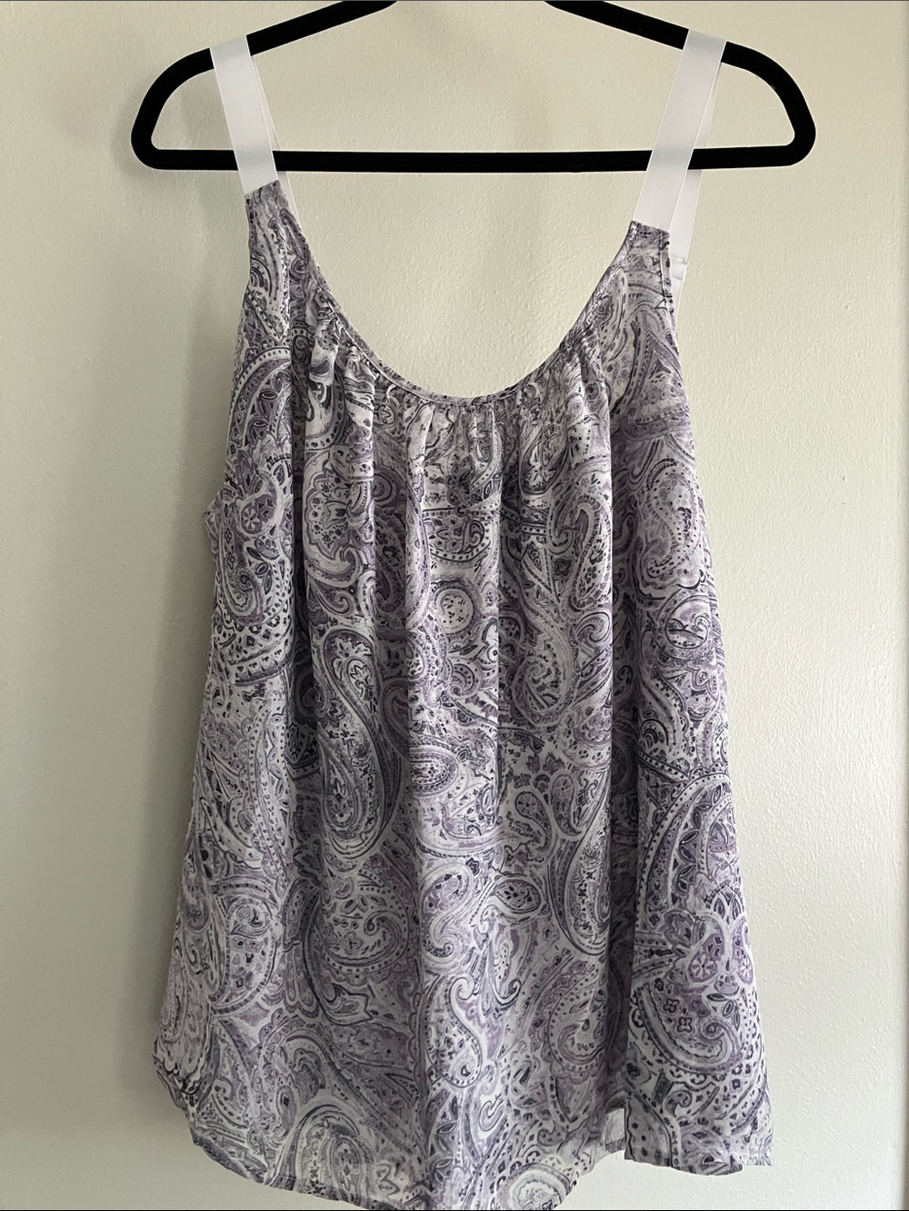 NWT Lane Bryant Flowy Tank Top size 22 purple paisley
